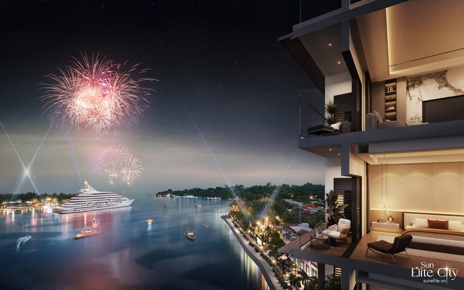 Phao hoa Sun Elite City